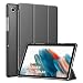 Produktbild MoKo Hülle Kompatibel mit Samsung Galaxy Tab A8 10,5 Zoll 2021 (SM-X200/X205/X207), Leichte Schutzhülle mit Standfunktion Auto Schlaf/Wach PC Rücken PU Leder Tablet Caver für Galaxy Tab A8, Space Grau