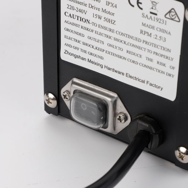 220V 40-60kg Rotating Barbecue BBQ Grill Roaster Rotisserie Spit Motor - (Color: 220V UK plug)