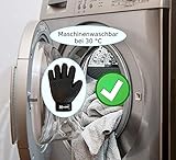 Novalee Haustier Bürsten Handschuh (schwarz) für Hund, Katze & Pferd Fellpflege-Handschuhe Massage und Tierhaar-Entfernung