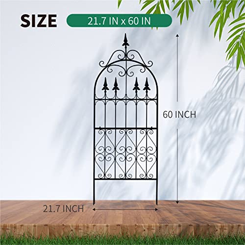 Scendor Garden Trellis 60” X 21.7” For Climbing Plants 5Ft Metal Iron Wire Vine Flower Trellises For Outdoor Climbing Plants Support #TOP2