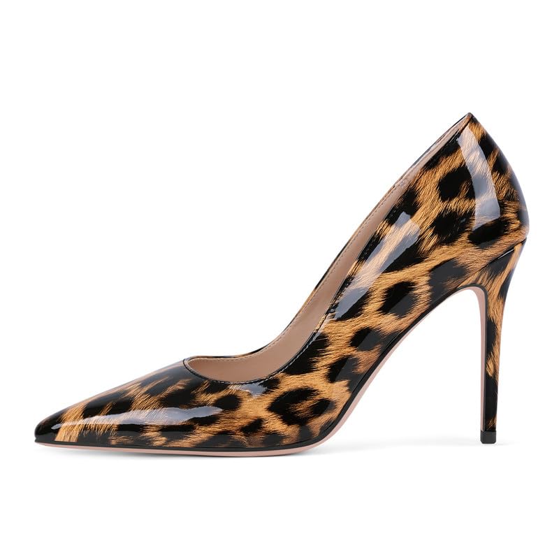 Image of Women's Stiletto High Heels Pumps for Women-4IN Pointed Toe Classic Pumps for Dress Party Wedding Evening Date Night Sexy Slip-On Shoes