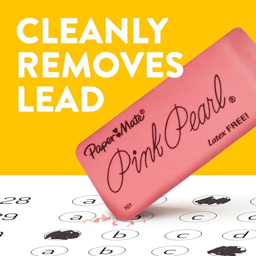 Image of Paper Mate Pink Pearl Erasers, Small, 36 Count