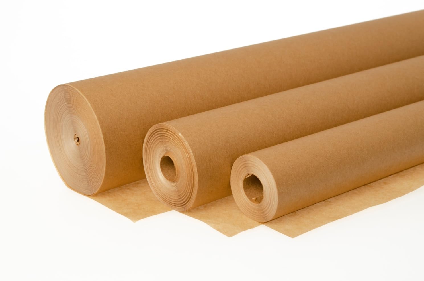 Rollo de Papel Kraft Natural Marrón. Tamaños 300 mt largo en 30, 60, 90 o 105 cm. (90 cm)