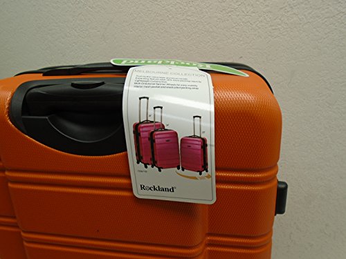 Image of Rockland Luggage Melbourne 3 Piece Set, Orange, Medium