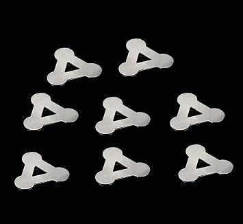 100pcs 3P Triangle type Nickel Plated Steel Strips Sheet Soldering Tabs for DIY 18650 Lithium Battery Pack, Battery Connector Tab Battery Cell Spot Welding Welder Triangle