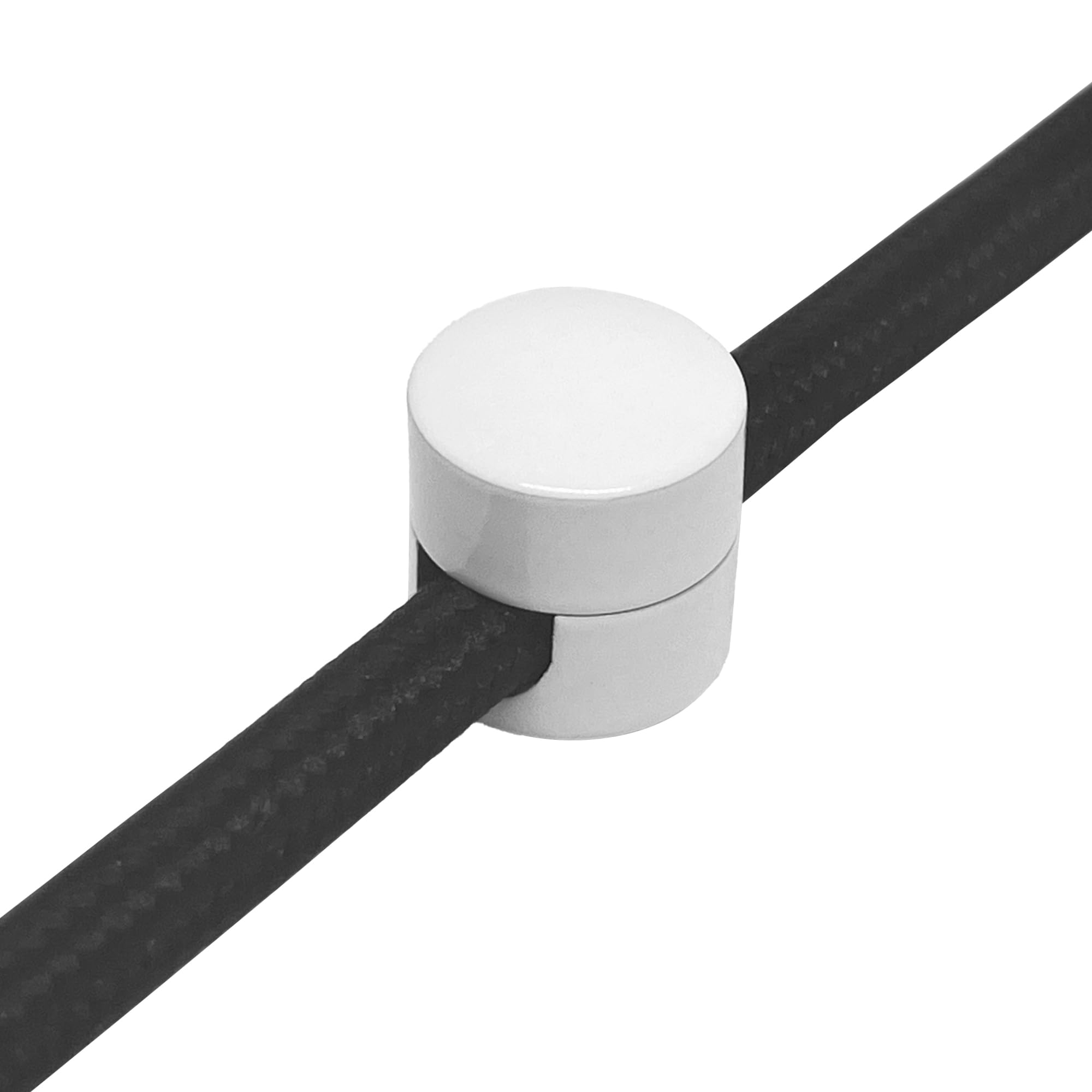 smartect Decentratore da Parete e Soffitto in Alluminio per Cavi [2 Pezzi, Bianco] Gancio da soffitto con viti e tasselli, Supporto in superficie per il tuo progetto fai-da-te