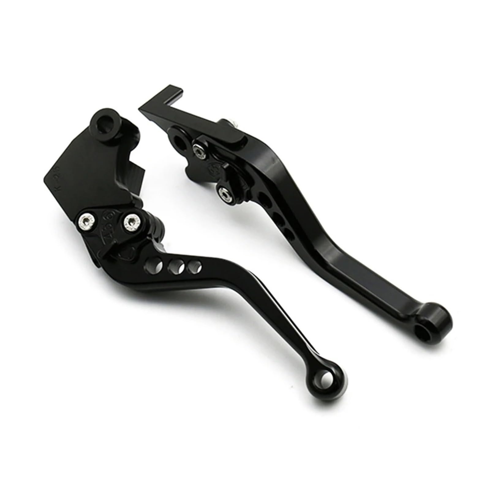 JWQEBNS Motorcycle Brake Clutch Levers for CB599 CB600 Hornet CB919 F2 F3 F4 F4i CBR900RR VTX1300 NC700 S/X Short Long Adjustable Clutch Brake Levers(Short-Black)