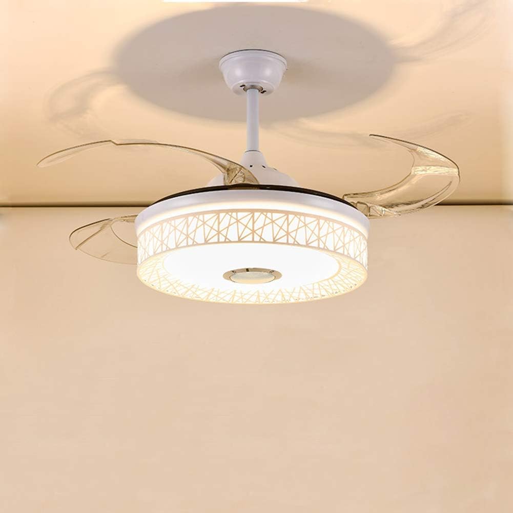 Holiday Deals 🛒 Fandian 42'' Modern Ceiling Fans with Light Smart Bluetooth Music Player Chandelier 7 Colors Invisible Blades with Remote Control, Dimmable LED Kits Inlcuded (42 Bird's Nest White) Review Product Fandian 42'' Modern Ceiling Fans with Light Smart Bluetooth Music Player Chandelier 7 Colors Invisible Blades with Remote Control, Dimmable LED Kits Inlcuded (42 Bird's Nest White)