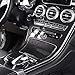 x xotic tech Center Console Gear Shift Panel Frame Cover Trim, Carbon Fiber Pattern, Compatible with Mercedes Benz C Class W205 2014-2018, GLC Class W253 2015-2018 (with Clock)