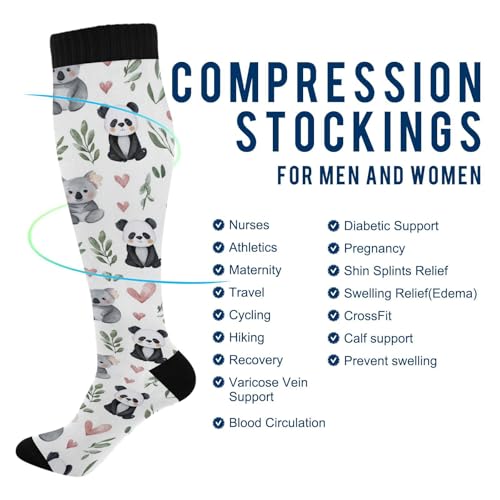Image of Plaaee Gorilla on White Compression Socks for Women & Men Circulation Supports for Running,