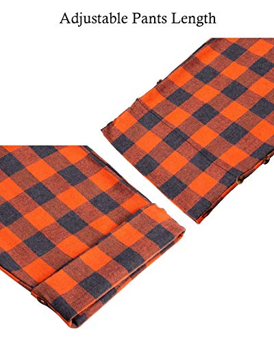 Alimens & Gentle Mens Heavyweight Flannel Plaid Pajama Pants 100% Cotton Sleep Lounge Pant3