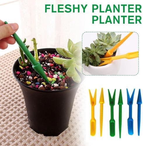 Juego de 2 Mini Herramientas de Jardín Verdes para Trasplante miniatura 3
