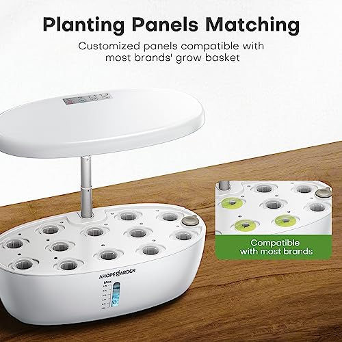 Ahopegarden SAMPLE_SKU_44595 Indoor Garden Hydroponics Growing System: 12 Pods Plant Germination Kit Herb Garden Kit Growth Lamp Countertop thumb #1
