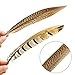 20pcs Natural Ostrich Feathers Plumes Bulk 10-12inch (25-30cm) for Wedding Party Centerpieces, Flower Arrangement and Home Decoration(20PCS-Champagne) (3 Style - 18pcs)