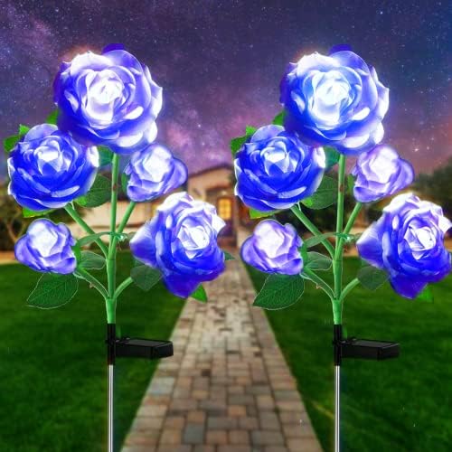 Amazon.com : Solar Lights Outdoor Waterproof Decorations, 5 Pack Solar ...