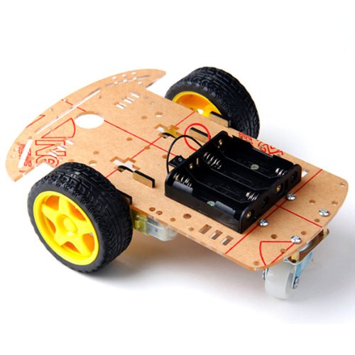 2WD Motor Smart Robot Auto Chassis Kit met Classis Wielen Batterij Case
