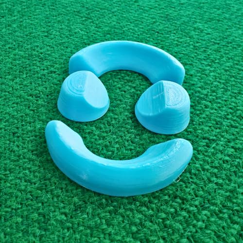 Precision Forge 3D Lawn Bowls Wedges Set of 4 – Anti-Slip Bowls Chocks – Multi-Colour Options – Durable Grip for Indoor & Outdoor Use (Baby Blue)