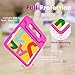 BMOUO Kids Case for iPad 9th/8th/7th Generation, iPad 10.2 2021/2020/2019 Case with Screen Protector, Shockproof Convertible Handle Stand iPad 9th/8th/7th Generation Case for Kids Toddlers, Rose