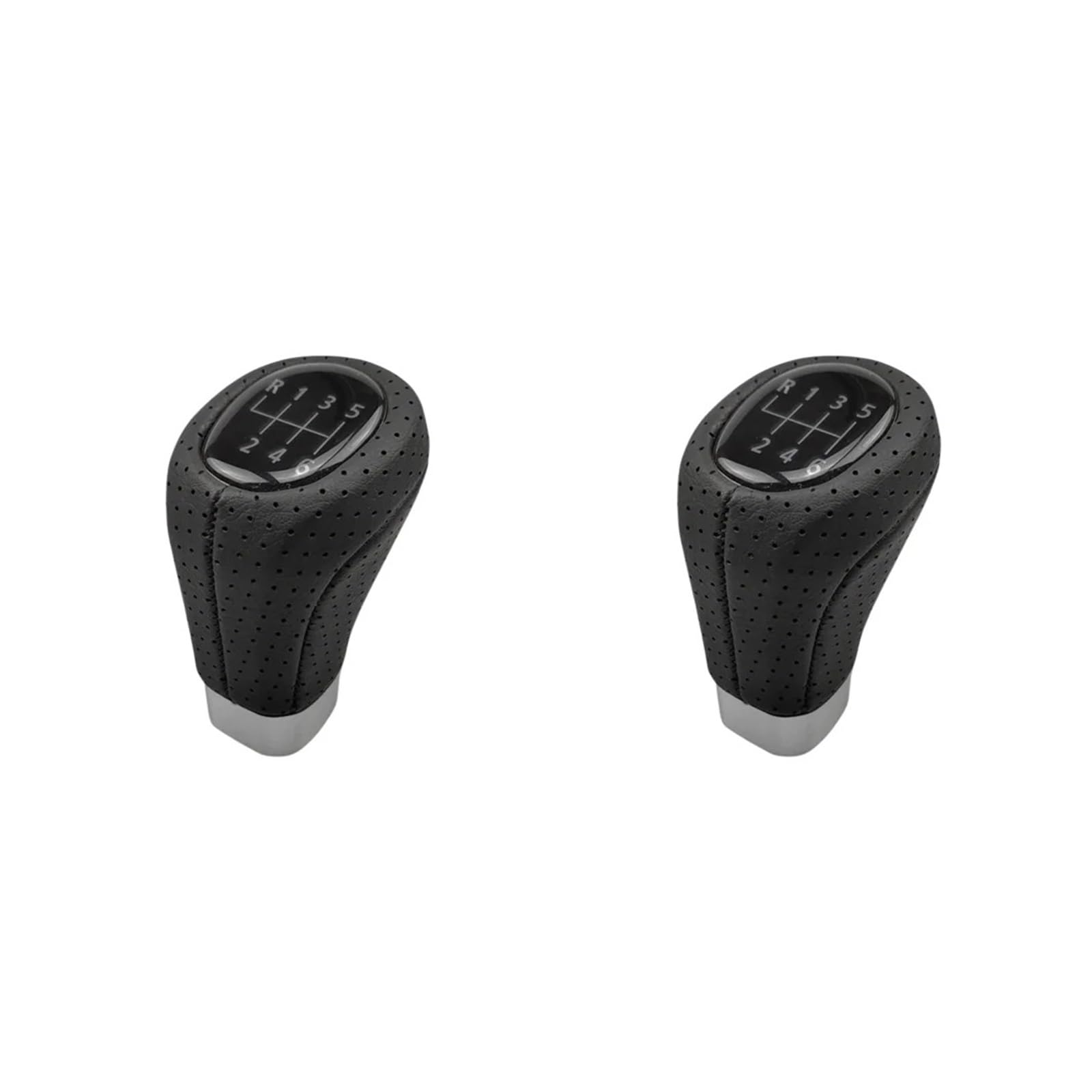 Sauanmnktp 2Pc 6 Speed No Label Gearshift Knob For Bmw E81 E82 E87 E88 Car Gear Shift Knob Head 5 6 Speed Handball Shifter Knobs