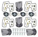 Carburador Repuesto Moto Kit De Reparación Carburador para Motocicleta para Yamaha TDM850 TDM850L TDM850N 1999-2001 Junta Diafragma del Émbolo(Type B)