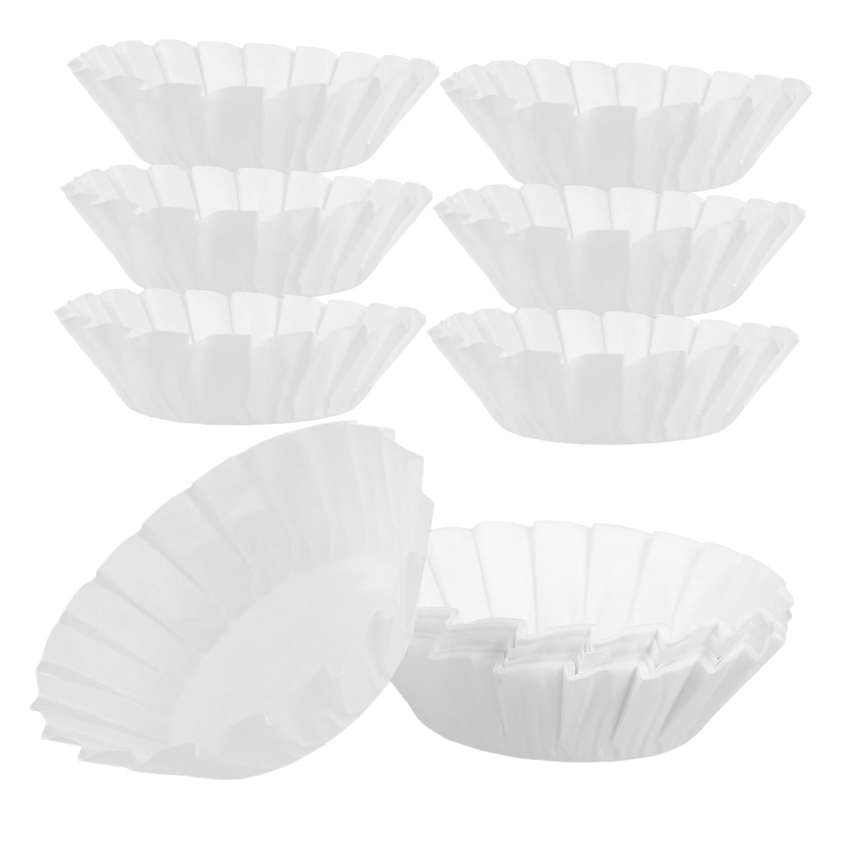IMIKEYA 5 Sätze Baskisches Ölpapier Cupcake-backförmchen Muffinförmchen Für Muffinpapier Cupcake-papierförmchen Muffin-backförmchen Muffin-liner Weiß Silikonpapier 50 Stück * 5