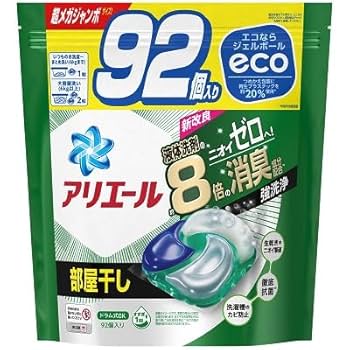 アリエール　ジェルボール　超メガジャンボ　部屋干し　エコ　合計387個 P＆G アリエール ジェルボールプロ 部屋干し 詰替用 超メガ