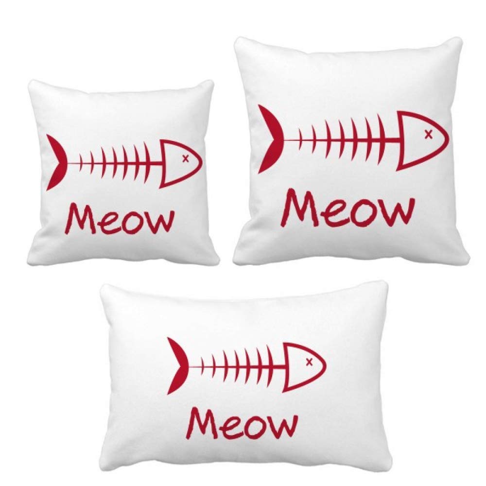 Housse de coussin os de poisson meow DIYthinker pour rénover un canapé facilement