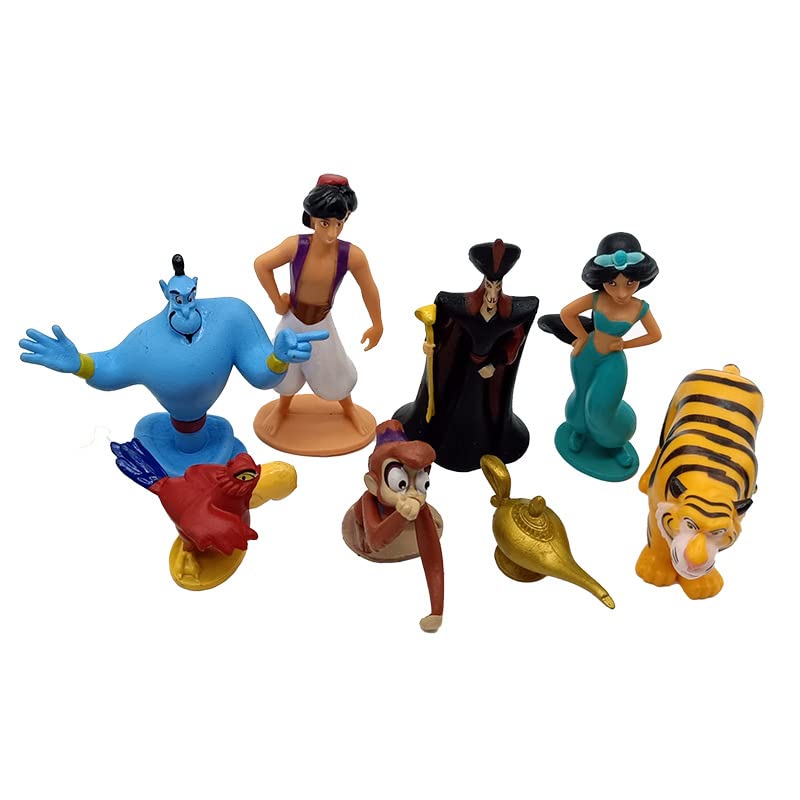 Hilloly Lampara de Aladino Mini Juego de Figuras 10 pcs Decoración para Tarta Princesa Cake Topper...