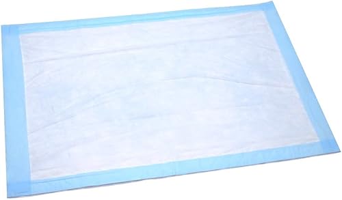 Miniatura 7 de Forro desechable para cambiador de bebé, paquete económico, 50 unidades (17 x 24 pulgadas), almohadilla interior de hospital azul absorbente