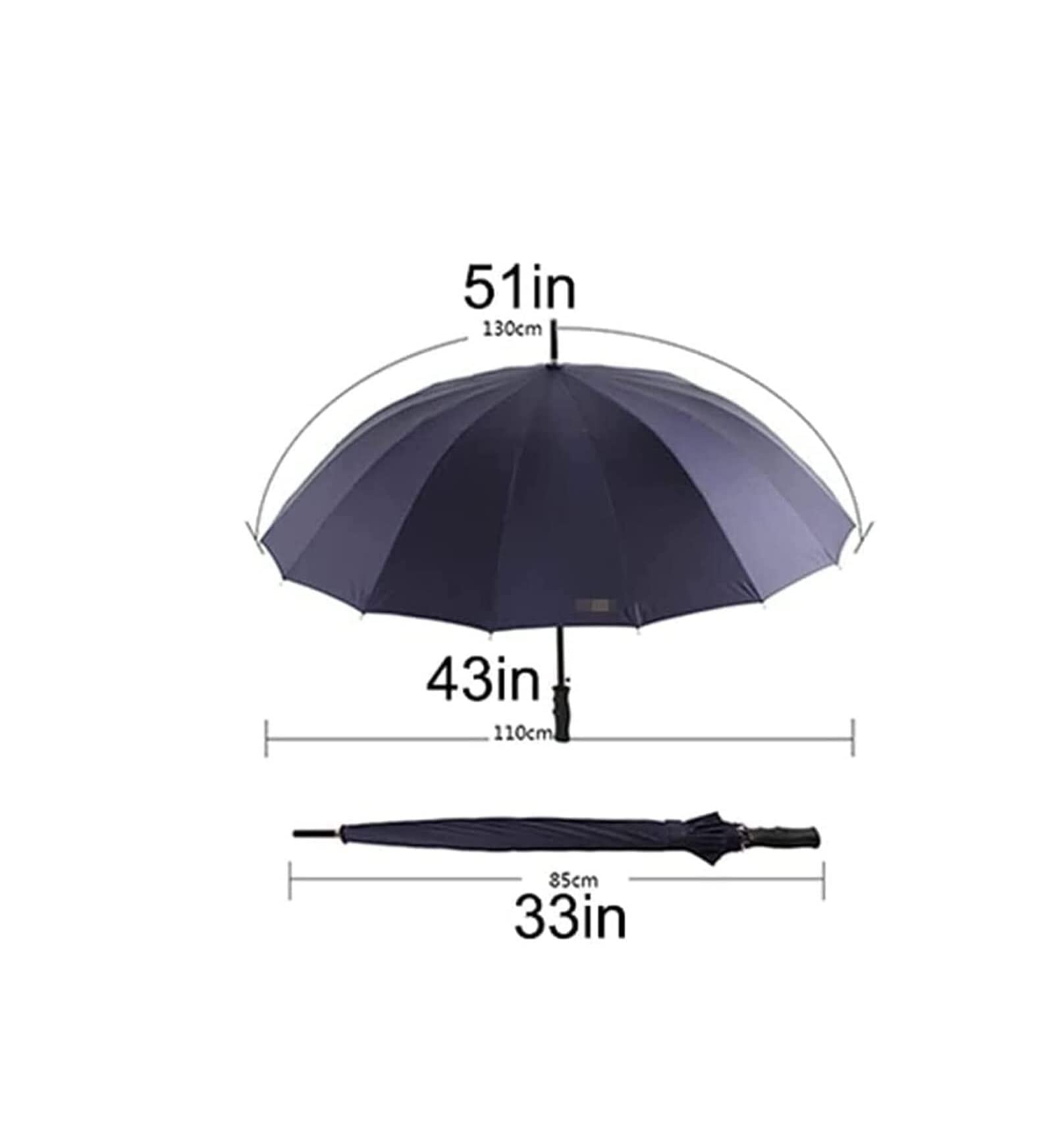 JCAKES Parapluie pliant Parapluie de Golf Portable Coupe-Vent Léger Bâton Parapluie Extra Large Pliant Automatique Ouverture Parapluie Ventilé for la Pluie et le Soleil Coupe-vent