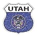 Utah State Flag Highway Shield Metal Sign HS-152