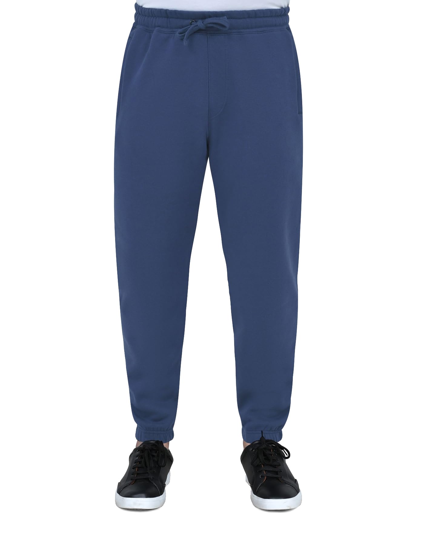 Brian Oak London Men's Mid Blue Plain Joggers (Uk, Alpha, Xl, Regular, Regular, )