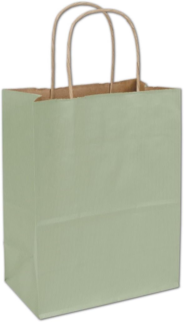 Varnish Stripe Shoppers 8 x 4 3/4 x 10 1/2 Red 250 Bags