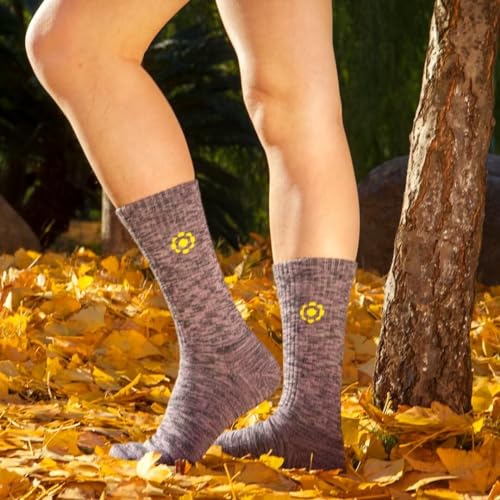 ja vie 86% Merino Wool Lightweight Mid-Calf Crew Socks for Men & Women Ultra Soft Cushioned with Seamless Toe4