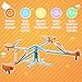 360 Degree Rotation Seesaw Swivel Teeter-Totter, 4 Seats Sit and Spin Outdoor Playground Equipment for Kids, Toddlers, Boys, Children
