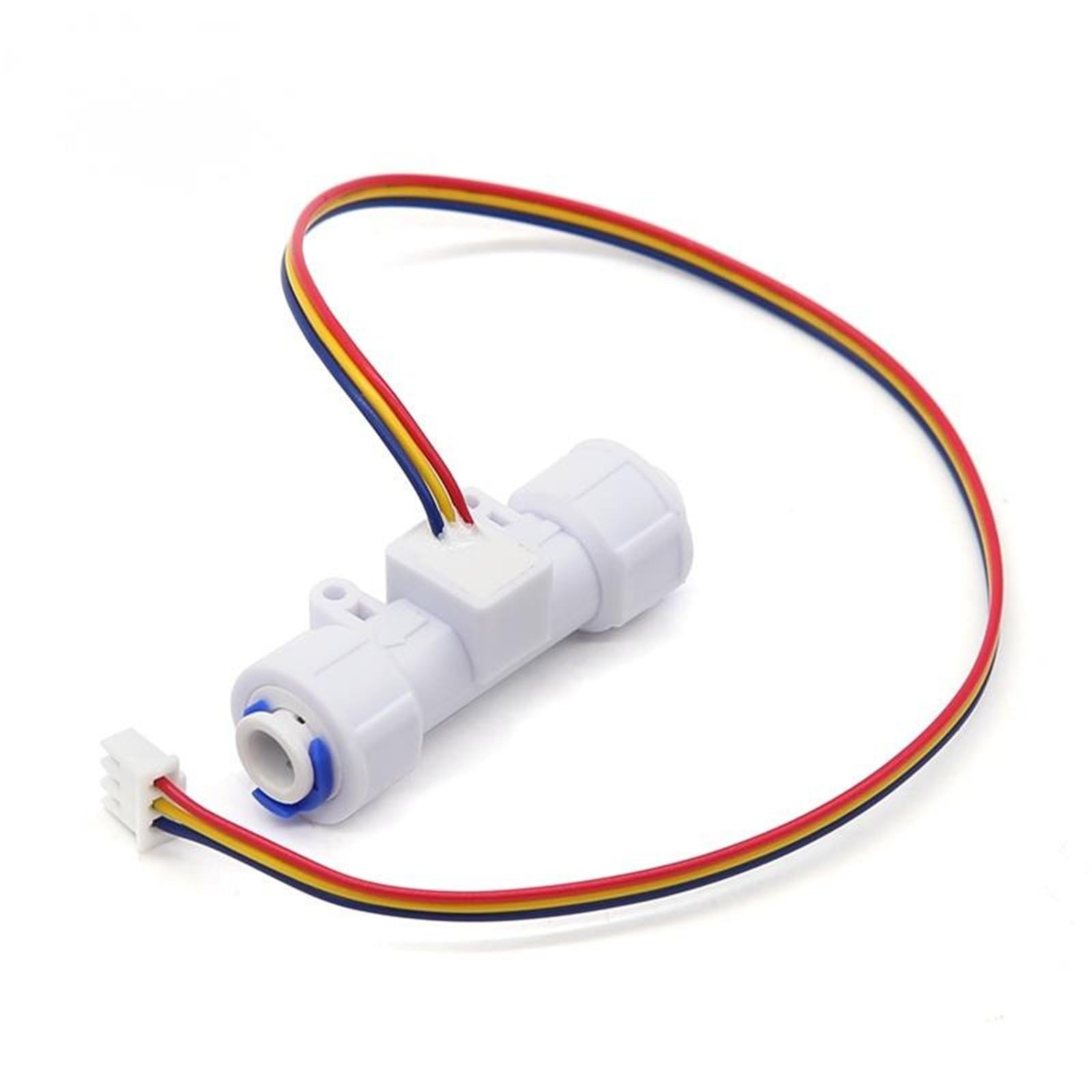 MKHQST Flowmeter 2pcs 04B-1.2 Miniature Water Flow Sensor 1/4" Quick-Connect Hall-Effect Meter For Coffee Machines Dispensers PE Tubing Compatible