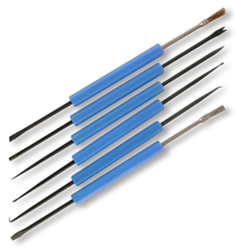 Soldering Aid Kit, 6 Pieces (Double-Ended=12 Tools) for Soldering and PCB Repair