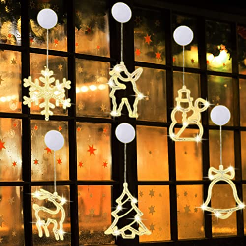 TOPJOWGA LED Luci Natalizie Decorazioni, 6 Pezzi