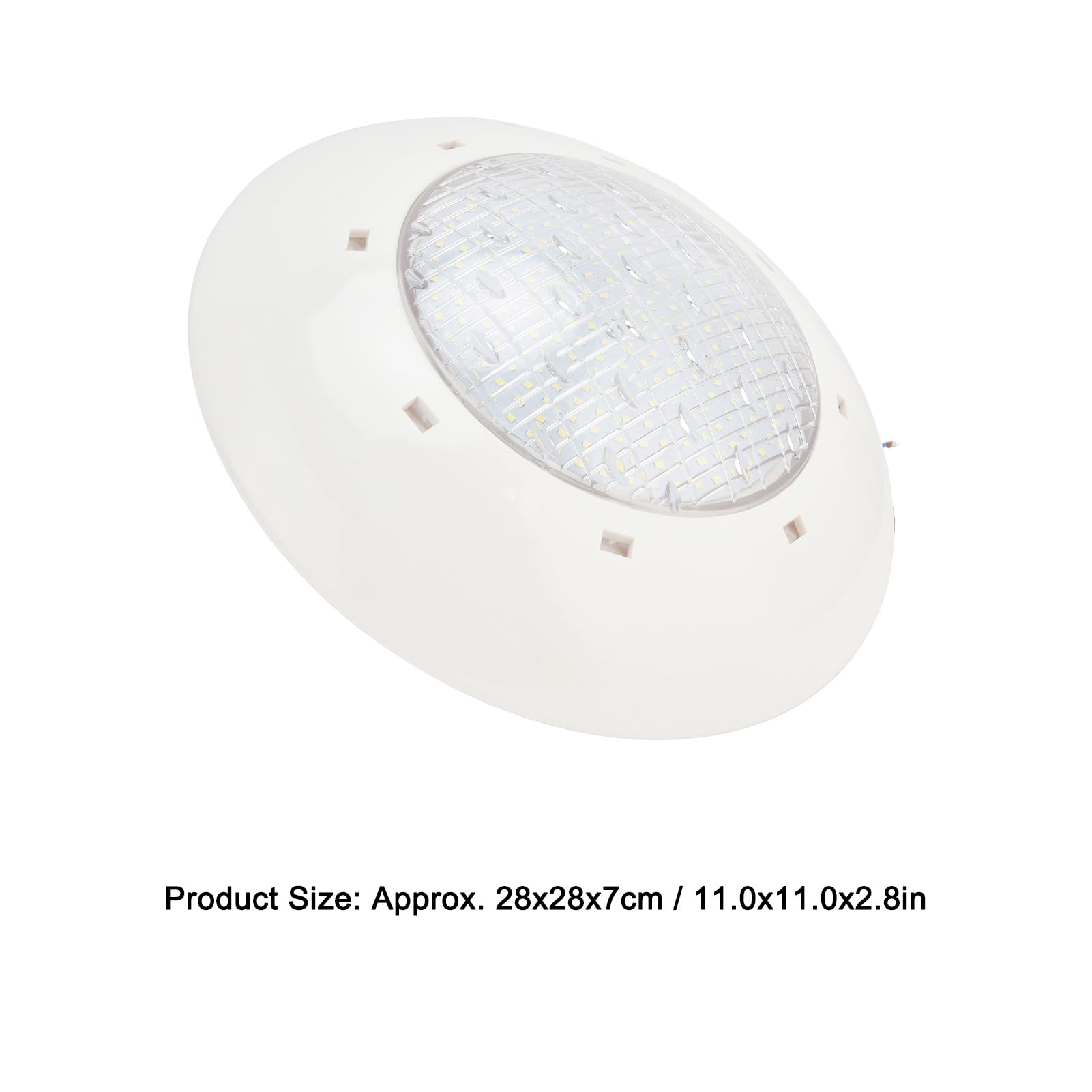 flexman Luce della Piscina, AC12V IP68 Luce Bianca Impermeabile di Illuminazione a LED, Luce Subacquea Montata a Parete per Acquari, Serbatoi di Pesce, Fontane, Stagno (35W)