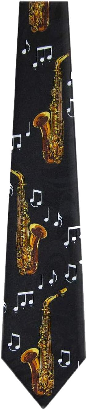 BUYYOURTIES Mens Musical Wind Instrument Neck Tie