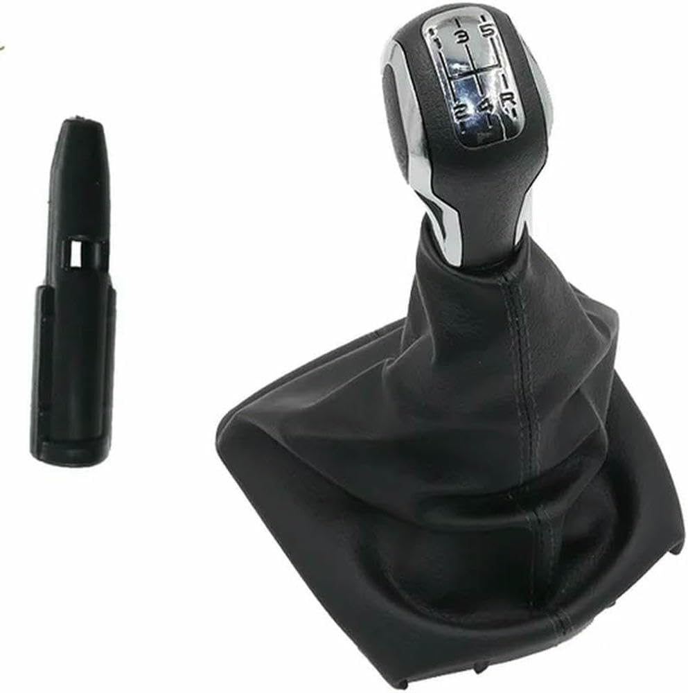 GZNBB Car Manual Gear Shift Knob Boot Cover Gaiter Lever Shifter Handle Stick, for PEUGEOT 307 2001-2008