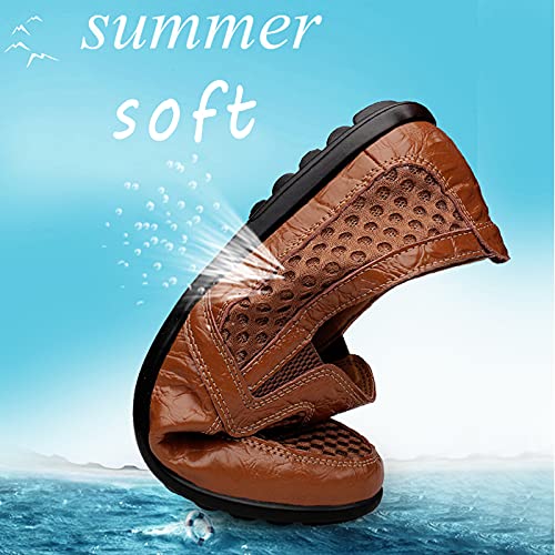 Men's Breathable Mesh Loafers Casual Slip-on Outdoor Walking Hiking Shoes3