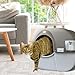 Omega Paw NRA15 Self Cleaning Litter Box Regular Size,Grey