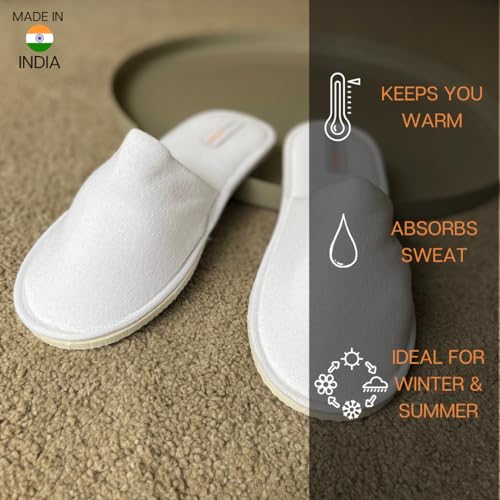 Image of Travelkhushi Unisex House Slippers For Winter & Summer Carpet Slippers for Bedrooms Indoor Home Slipper Comfy Soft Cozy Flip Flops