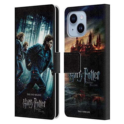 Étui iPhone 14 Plus Harry Potter en cuir par Head Case Designs