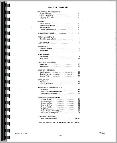 Service Manual Case 444 224 644 220 222 Lawn & Garden Tractor      Unknown Binding