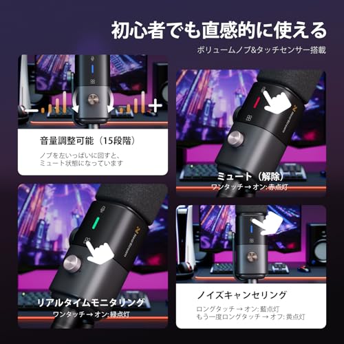 Image of NearStream 4-Pack Professional XLR /USB Condenser Microphones