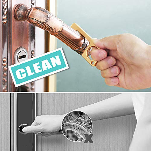 [2 PCS]Anti Touch Door Opener Tool,Contactless Hand Key Tool Portable for Button,Door,Elevator,Reusable Touchless Tool Keep Hands Clean in Public - Thumbnail 5