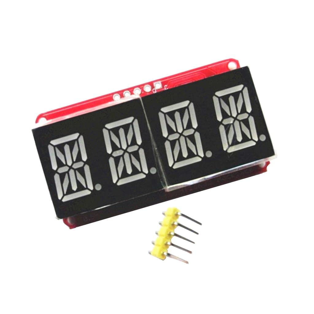 jojomis LED-Anzeigen, Röhre, Segmentanzeige, Modul, I2C-Steuerung, für alphanumerische digitale Beschilderung, 5 Stück