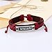 Sunling 4 Pack Adjustable WWJD Cowhide Leather Bracelet for Women Men Religious What Would Jesus Do Gods Guide Bangle Wristband